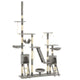 Vidaxl Cat Stracing Post avec sisal Scratch Post 230-250 cm Gray