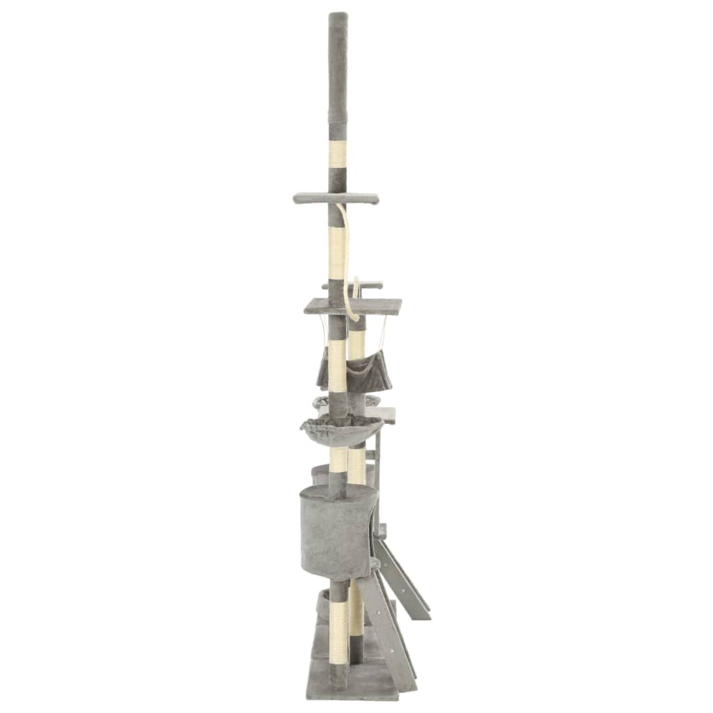 Vidaxl Cat Stracing Post avec sisal Scratch Post 230-250 cm Gray