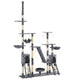 Pole de chat Vidaxl avec Sisal Scratch Post 230-250 cm POOTPRINTS GREY