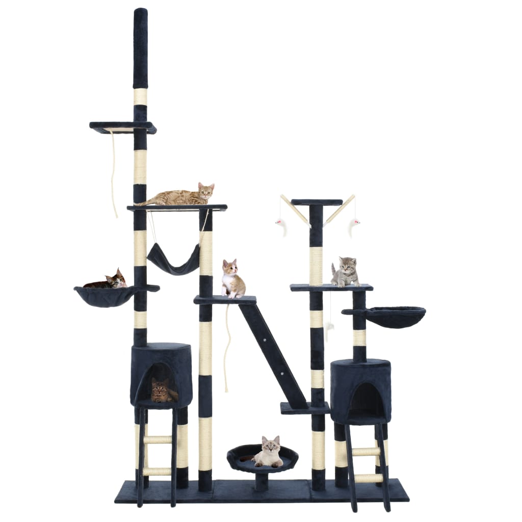 Vidaxl Cat Scratch Post avec Sisal Scratch Posts 230-250 cm bleu