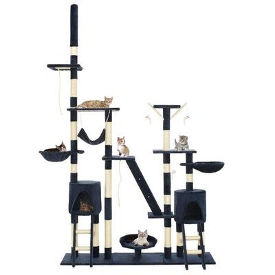 Vidaxl Cat Scratch Post avec Sisal Scratch Posts 230-250 cm bleu