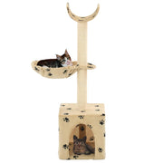 Vidaxl Cat Scratch Post avec sisal Scratch Posts 105 cm POOTPRINTS BEIGE - afbeelding 2