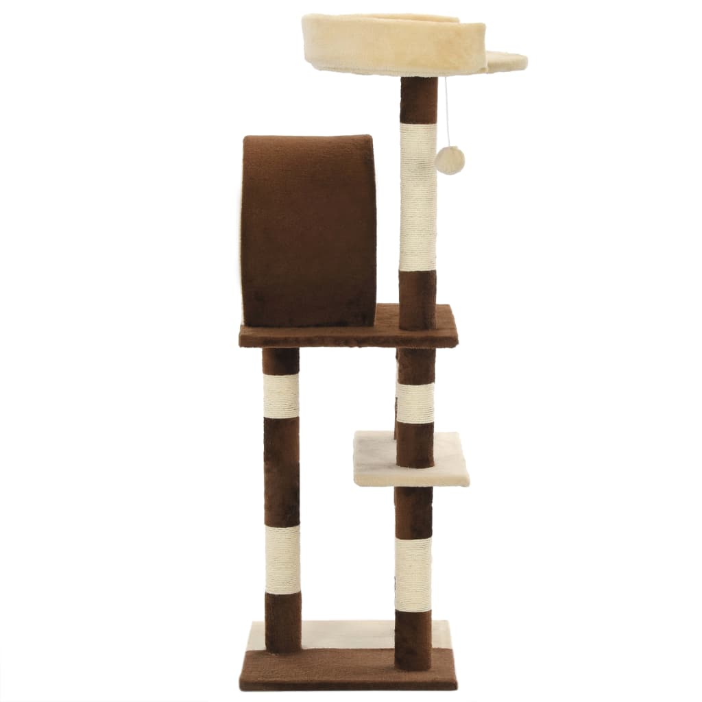 Vidaxl Cat Scratch Post avec sisal Scratch Posts 127 cm beige et marron