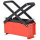 Vidaxl Briquette Appuyez pour du papier 34x14x14 cm en acier noir et rouge