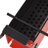 Vidaxl Briquette Appuyez pour du papier 34x14x14 cm en acier noir et rouge - afbeelding 3