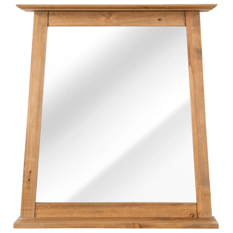 Miroir de salle de bain Vidaxl 70x12x79 cm Pine solide