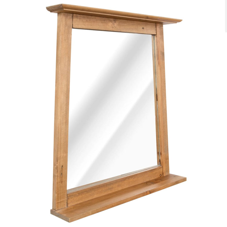 Miroir de salle de bain Vidaxl 70x12x79 cm Pine solide