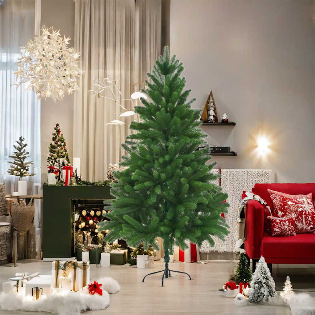 Vidaxl Kunstkerstboom avec des aiguilles réalistes 180 cm verts