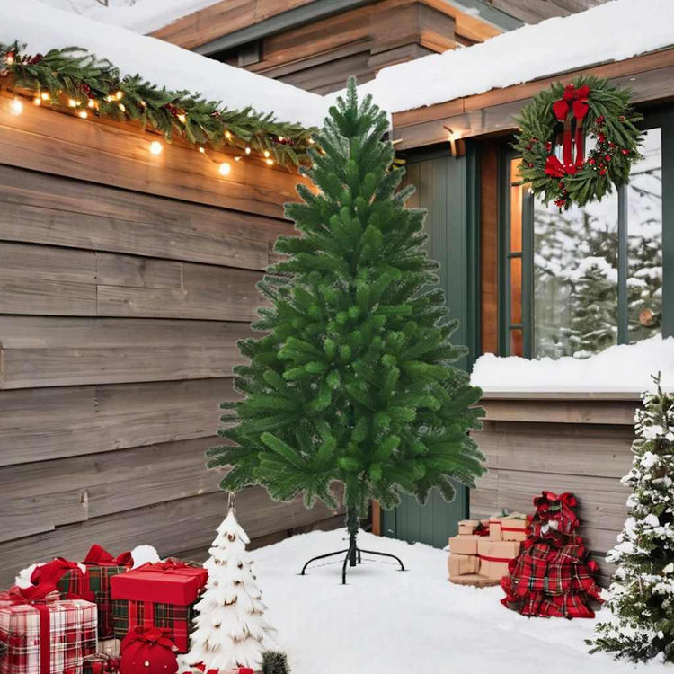 Vidaxl Kunstkerstboom avec des aiguilles réalistes 210 cm verts