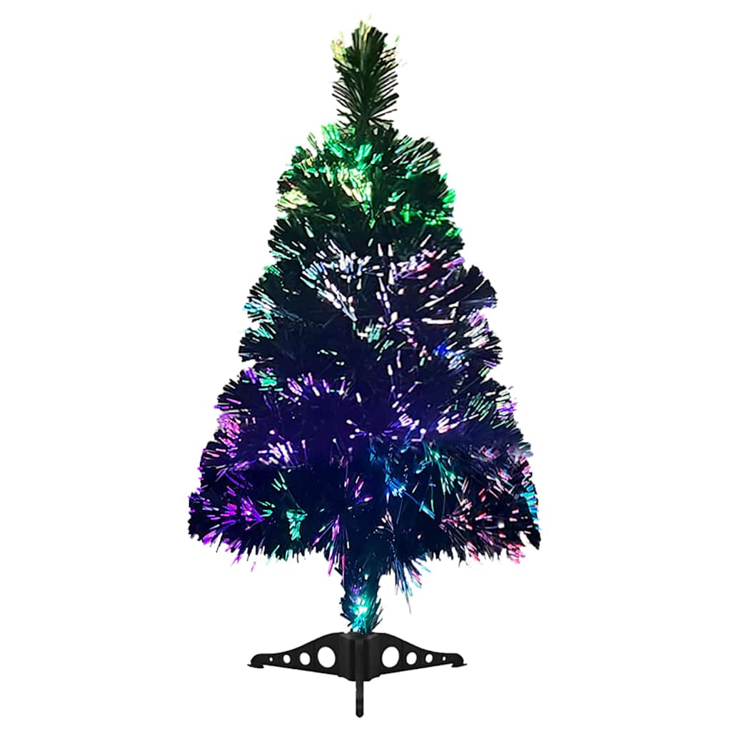 Vidaxl kunstkerstboom 64 cm fibre optique vert