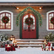 Vidaxl Garland de Noël décoré de balles de Noël et de lumières LED 5 m