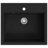 Vidaxl puits simple bol de granit noir