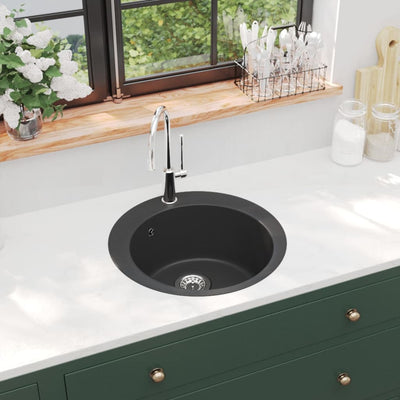 Vidaxl couler autour de quelques bols de granit noir