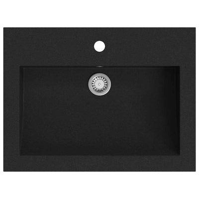 Vidaxl Washbasin 600x450x120 mm de granit noir