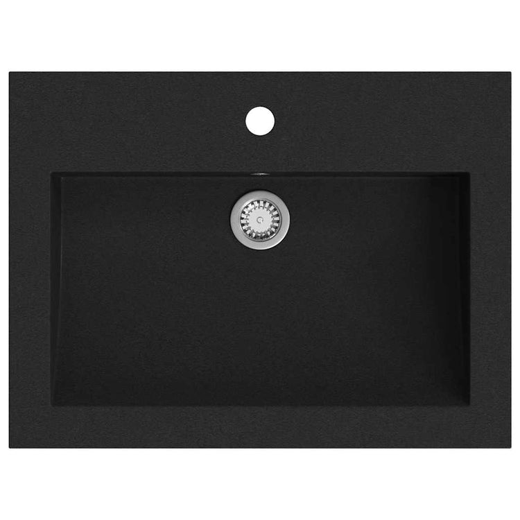 Vidaxl Washbasin 600x450x120 mm de granit noir