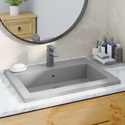 Vidaxl Washbasin 600x450x120 mm gris de granit