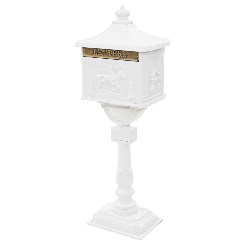 Vidaxl Standing Letter Box Vintage Style Rust - Aluminium résistant
