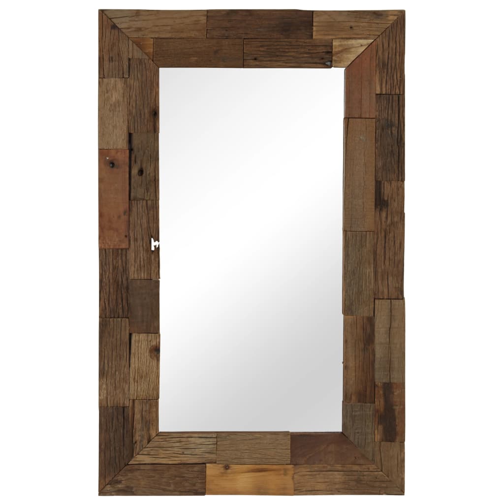 Miroir Vidaxl 50x80 cm Bois recyclé solide