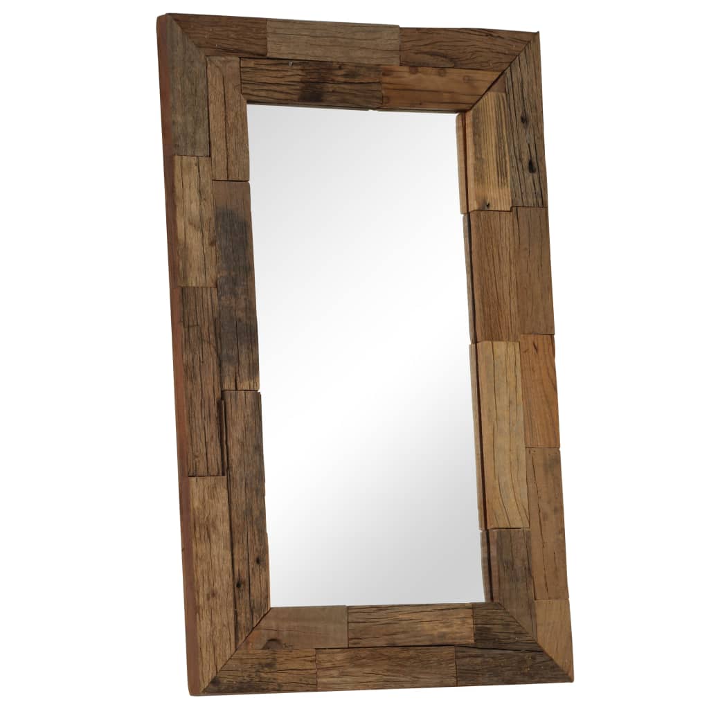 Miroir Vidaxl 50x80 cm Bois recyclé solide
