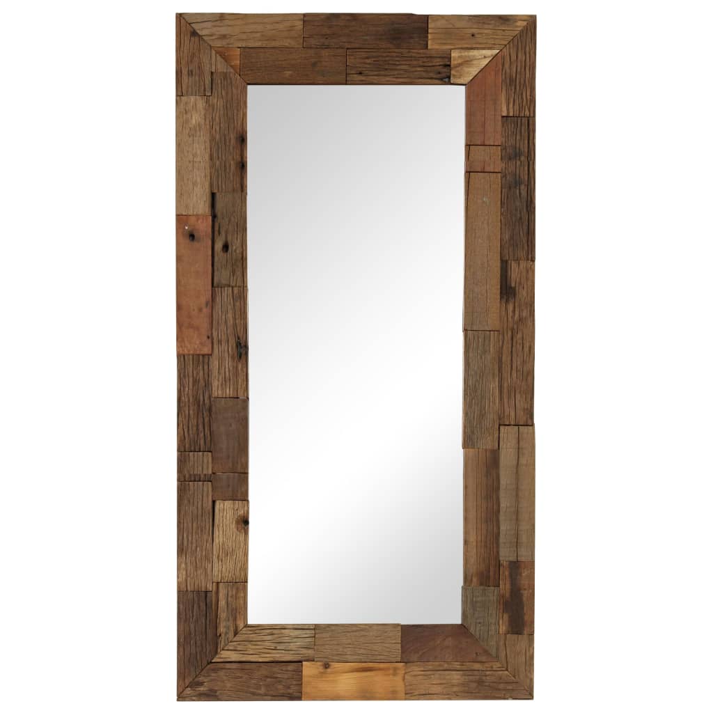 Miroir Vidaxl 50x110 cm Bois recyclé solide
