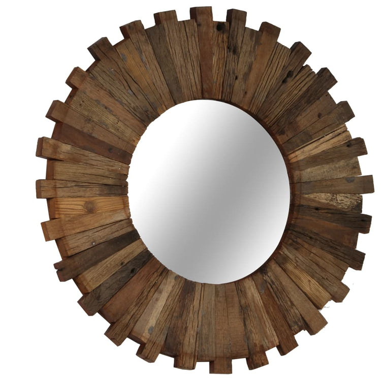 Miroir mural Vidaxl 50 cm Bois recyclé solide