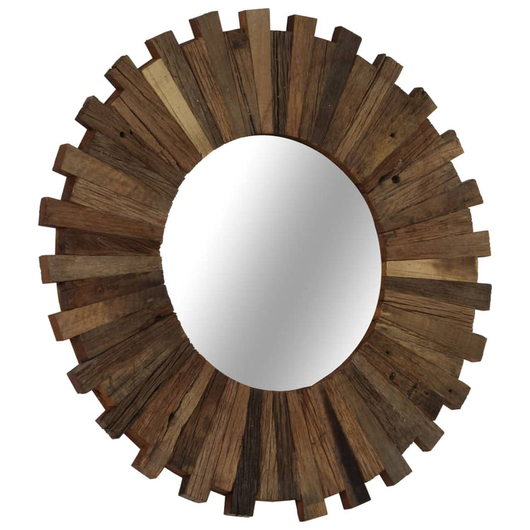 Miroir mural Vidaxl 50 cm Bois recyclé solide