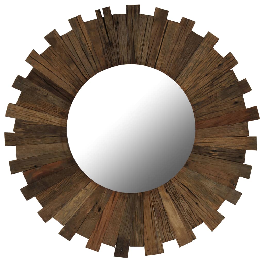 Miroir mural Vidaxl 70 cm Bois recyclé solide