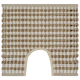Vidaxl Bathmatting Set à la main - Jute et poussière naturel et blanc - afbeelding 3