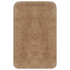 Vidaxl Bathmatting Ensemble de tissu beige 3 pièces