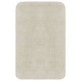 Vidaxl Bathmatting Set Fabric blanc 2 parties - afbeelding 2