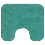 Vidaxl Bathmatting Set Fabric Turquoise 2 pièces - afbeelding 3