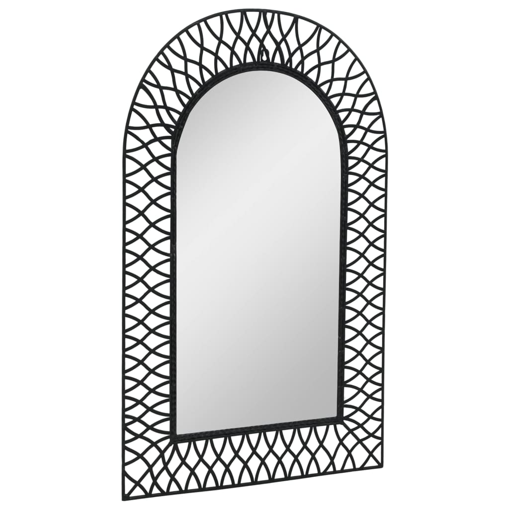 Miroir mural vidaxl plié 50x80 cm noir