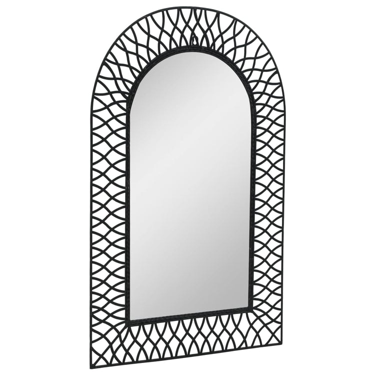Miroir mural vidaxl plié 50x80 cm noir