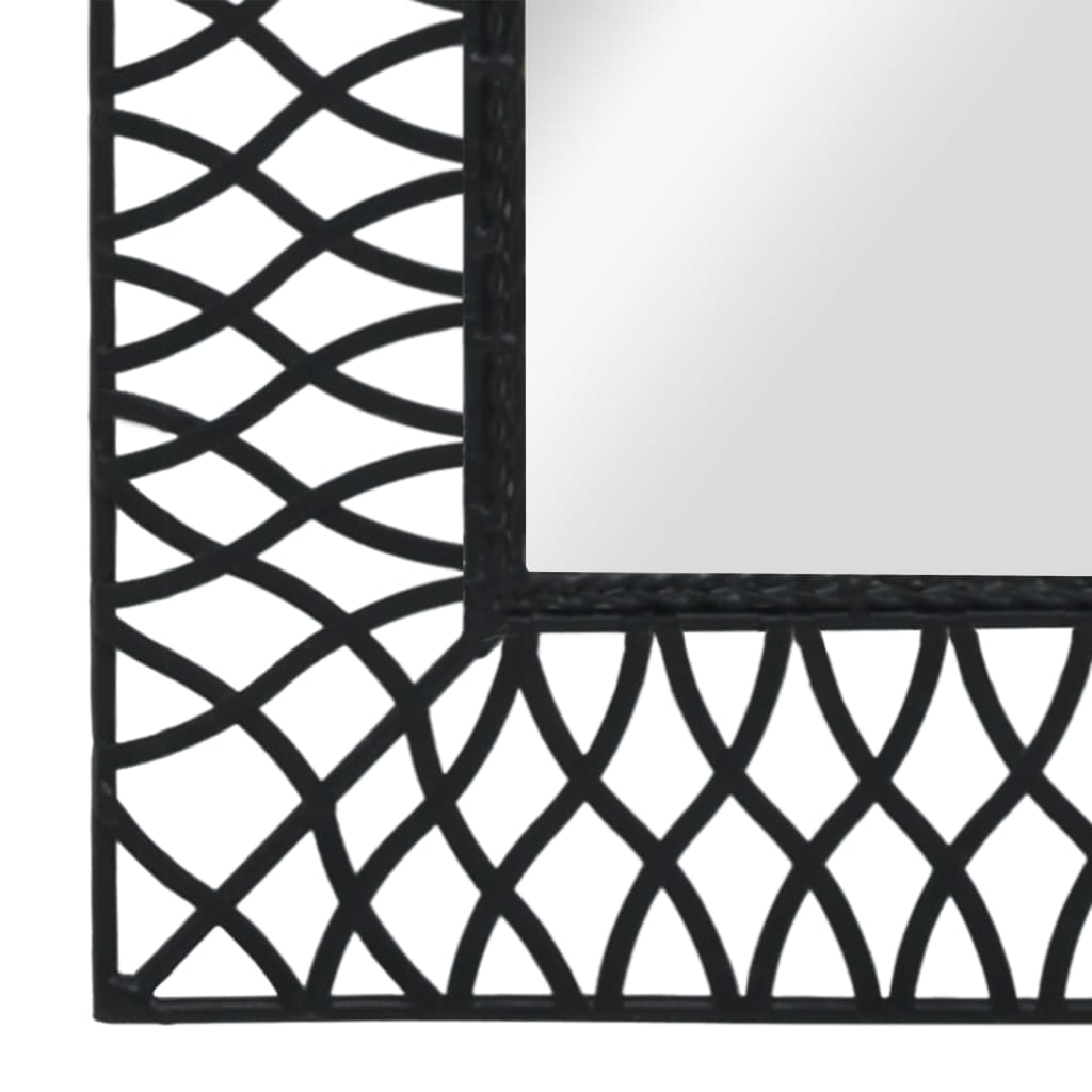 Miroir mural vidaxl plié 50x80 cm noir