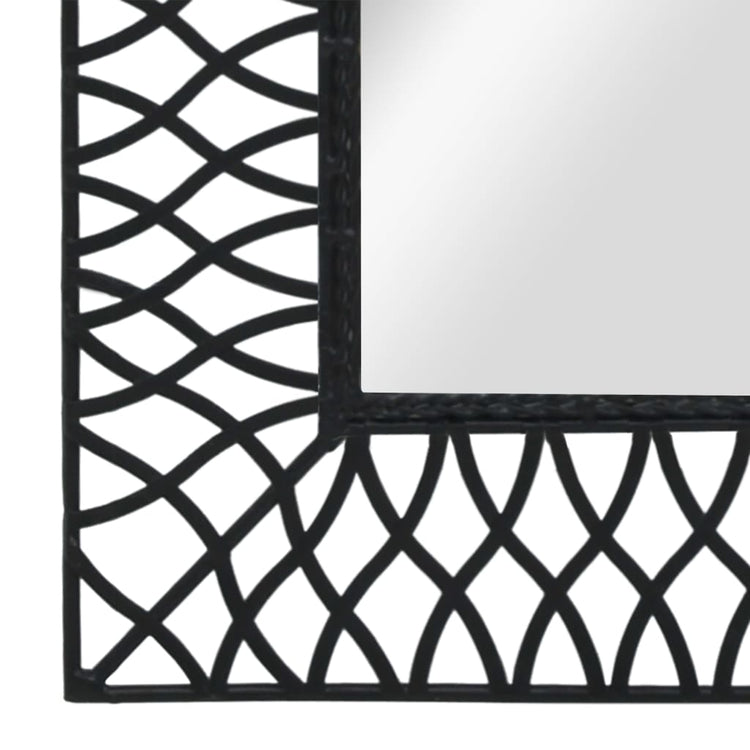 Miroir mural vidaxl plié 50x80 cm noir