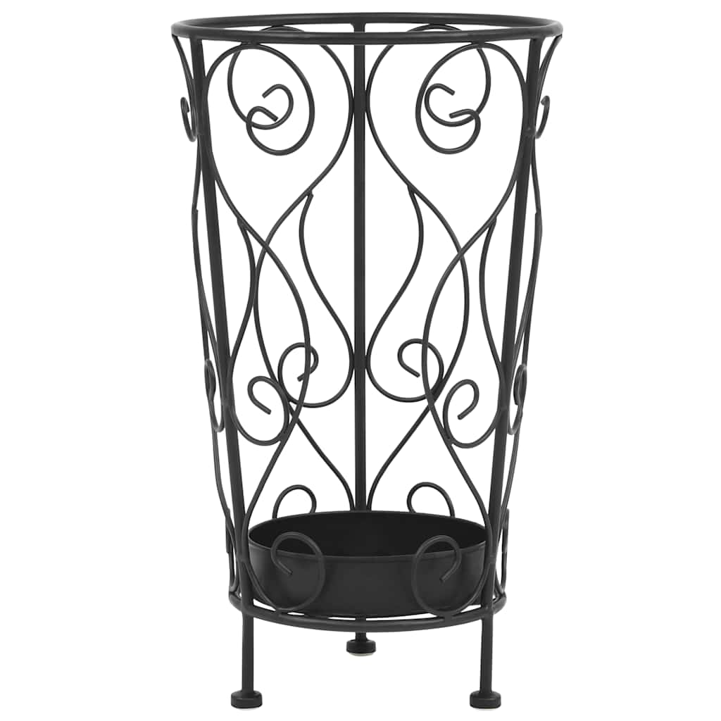 Haut de parapluie Vidaxl Style vintage 26x46 cm Black