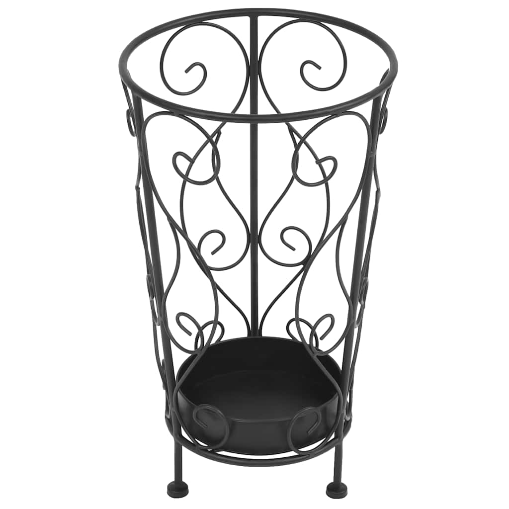 Haut de parapluie Vidaxl Style vintage 26x46 cm Black