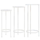 Vidaxl en 3 parties Stand Set Set Vintage Style Metal Antique Blanc