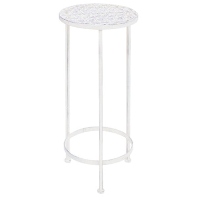 Vidaxl en 3 parties Stand Set Set Vintage Style Metal Antique Blanc