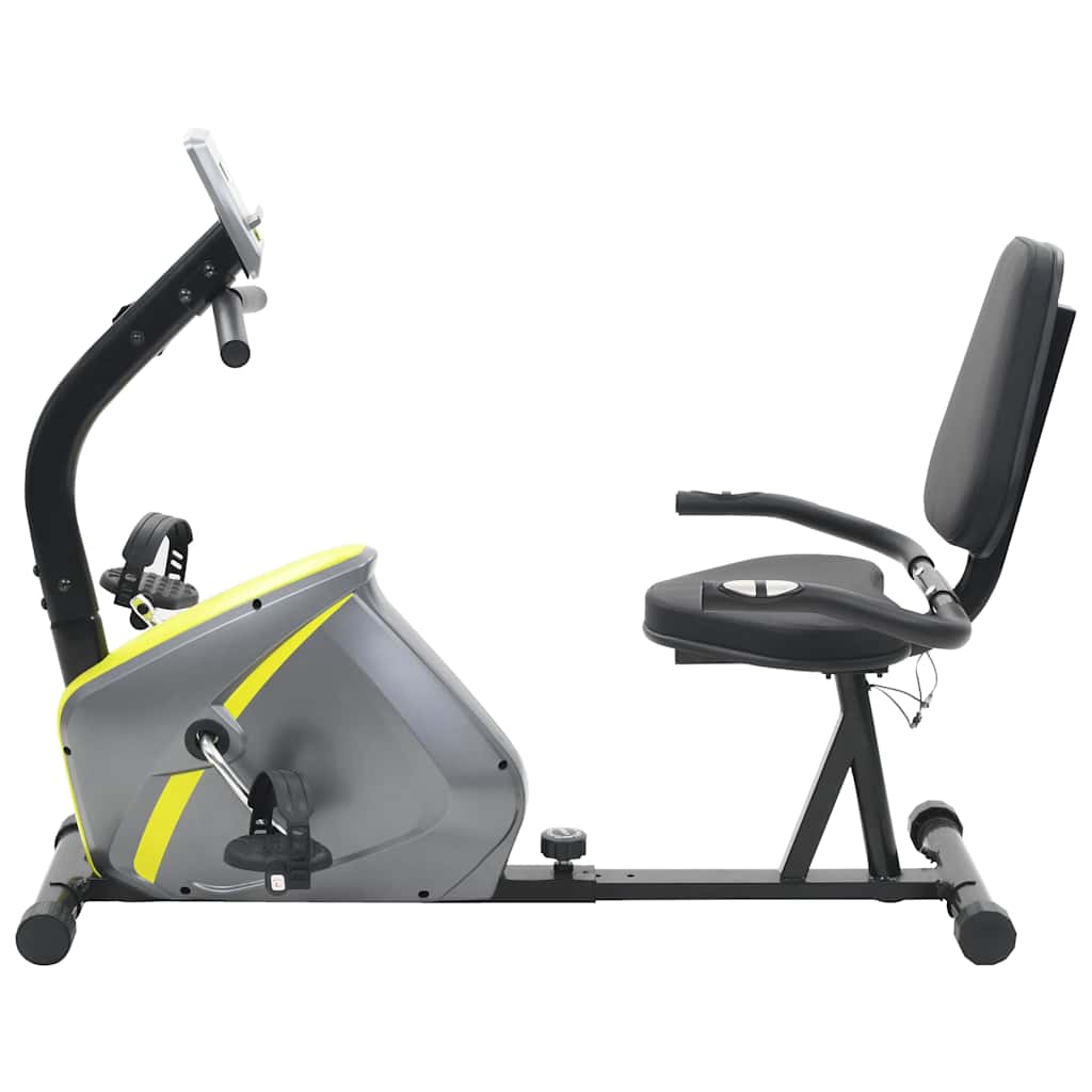 Vidaxl Lie Bike Exercice Bike magnétique avec un moniteur de fréquence cardiaque