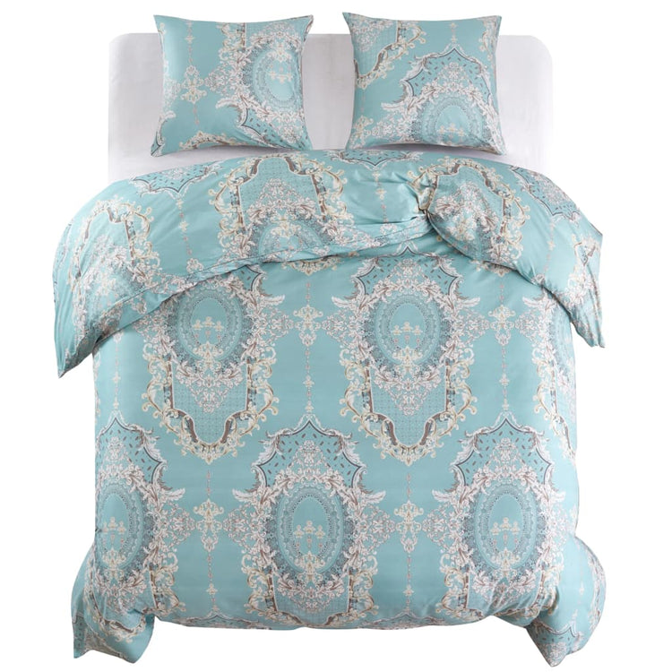Vidaxl Duvet Crossing Set Classic Design 200x220 60x70 cm bleu