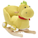 Vidaxl Hobbelier Draak avec dossier 60x32x53 cm Limegroen en peluche