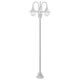Vidaxl Paal Lighting Garden E27 220 cm Aluminium blanc 3 pièces