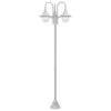 Vidaxl Paal Lighting Garden E27 220 cm Aluminium blanc 3 pièces