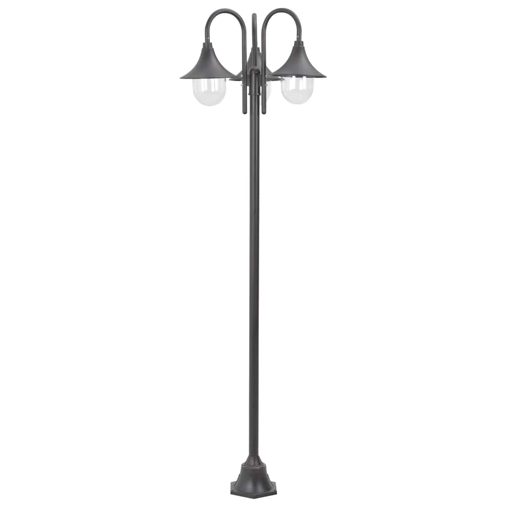 Vidaxl Pale Lighting Garden E27 220 cm Bronze en aluminium 3 pièces