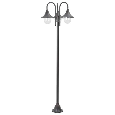 Vidaxl Pale Lighting Garden E27 220 cm Bronze en aluminium 3 pièces