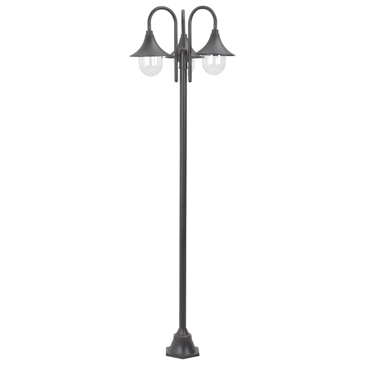 Vidaxl Pale Lighting Garden E27 220 cm Bronze en aluminium 3 pièces