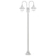 Vidaxl Paal Lighting Garden E27 220 cm Aluminium blanc 2 pièces