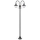 Vidaxl Pale Lighting Garden E27 220 cm Bronze en aluminium 2 pièces