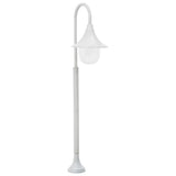 Vidaxl Paal Lighting Garden E27 120 cm Aluminium blanc - afbeelding 1